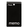 Mead Wirebound Memo Pad with Wall-Hanger Eyelet, Medium/College Rule, Randomly Assorted Cover Colors, 60 White 3 x 5 Sheets