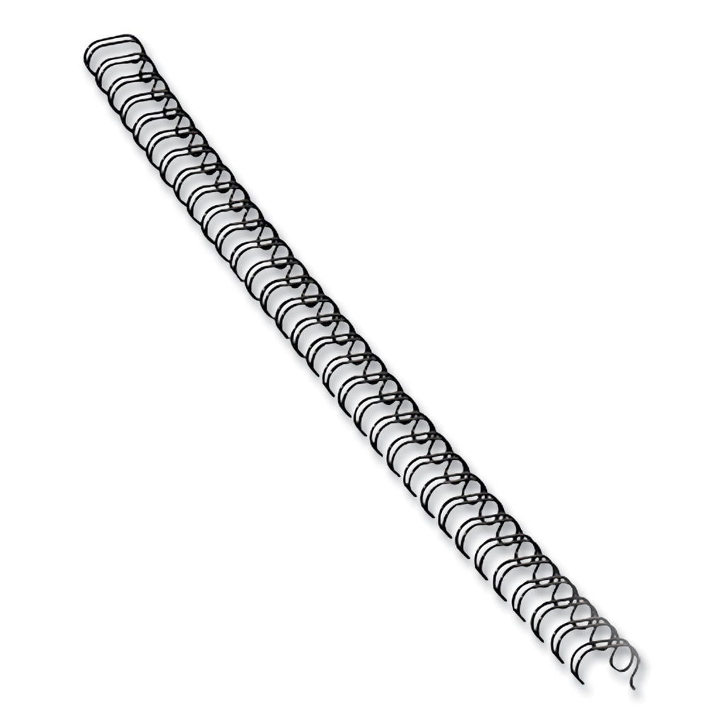 Fellowes Wire Bindings, 3/8" Diameter, 80 Sheet Capacity, Black, 25/Pack