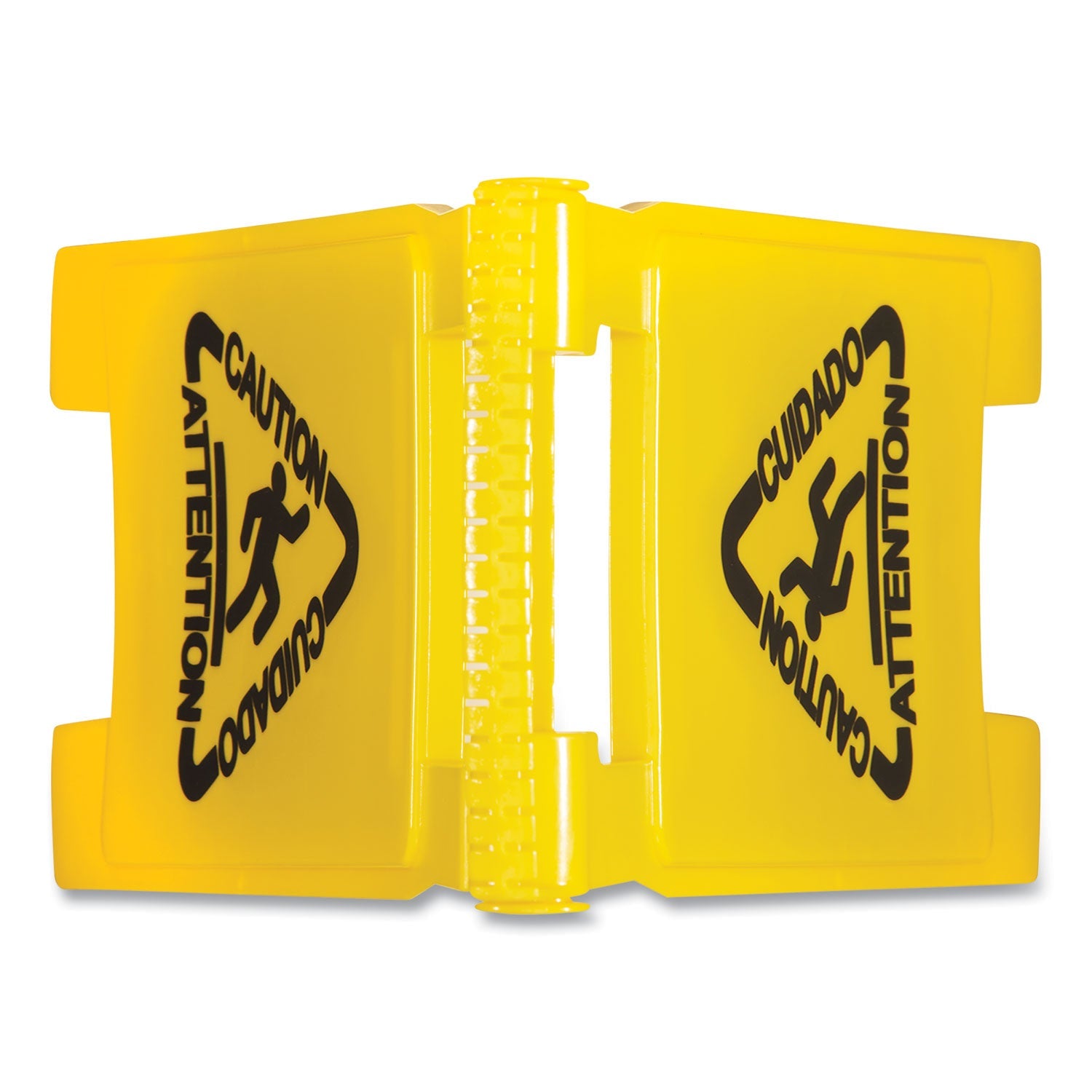 Boardwalk Site Safety Wet Floor Sign, 2-Sided, 10 x 2 x 26, Yellow