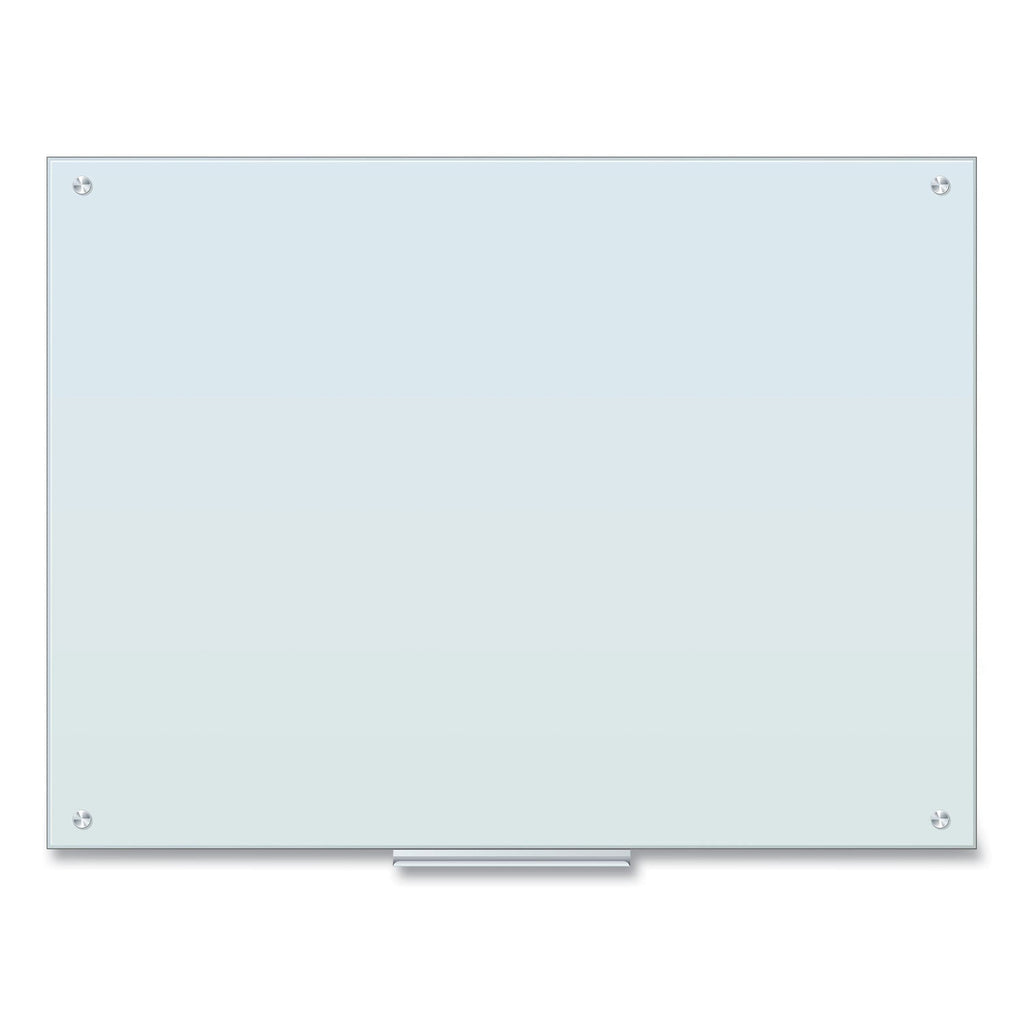 U Brands Glass Dry Erase Board, 48 x 36, White Surface