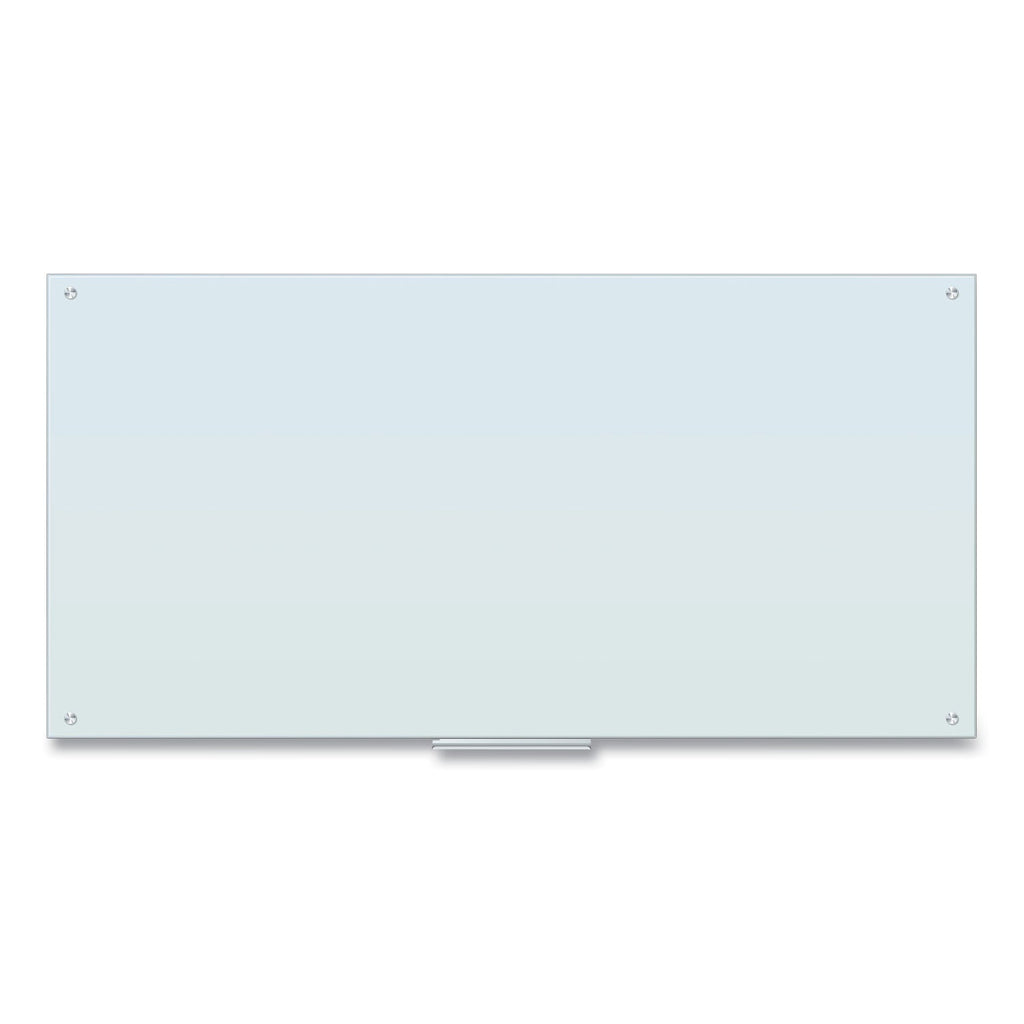 U Brands Glass Dry Erase Board, 72 x 36, White Surface