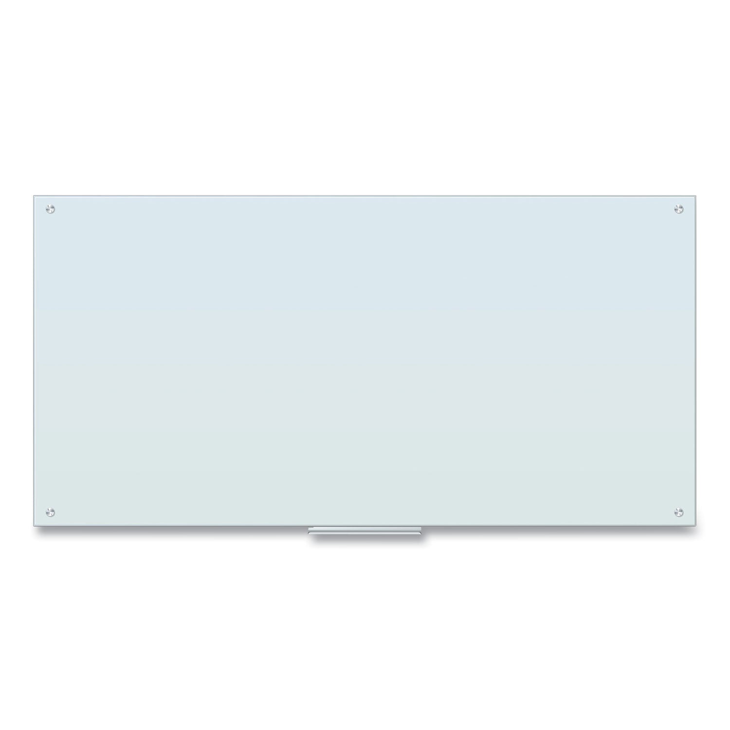 U Brands Glass Dry Erase Board, 72 x 36, White Surface