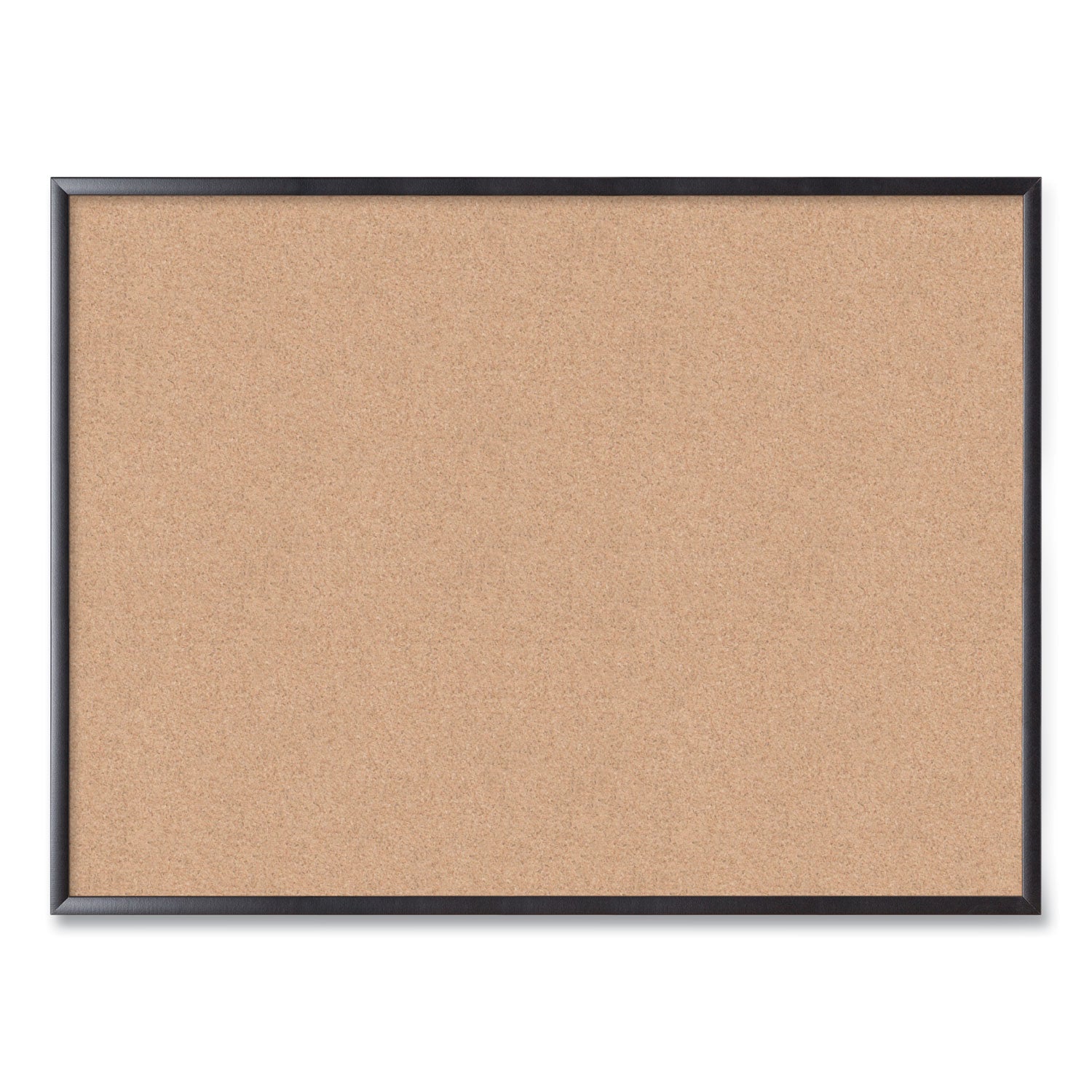 U Brands Cork Bulletin Board, 48 x 36, Natural Surface, Black Frame