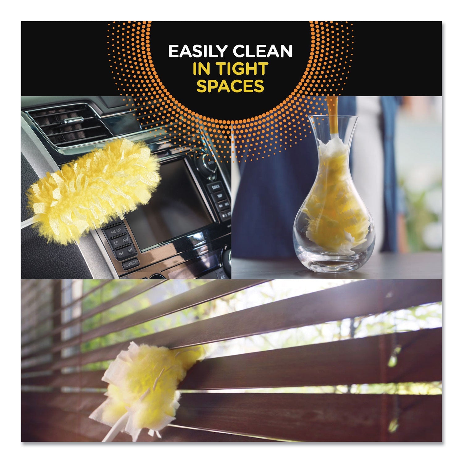 Swiffer Heavy Duty Dusters Starter Kit, 6" Handle with Two Disposable Dusters