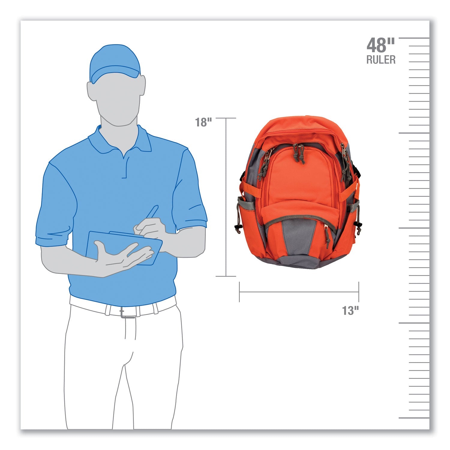 PhysiciansCare Emergency Preparedness First Aid Backpack, XL, 63 Pieces, Nylon Fabric