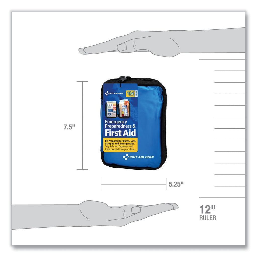 PhysiciansCare Soft-Sided First Aid and Emergency Kit, 105 Pieces, Soft Fabric Case