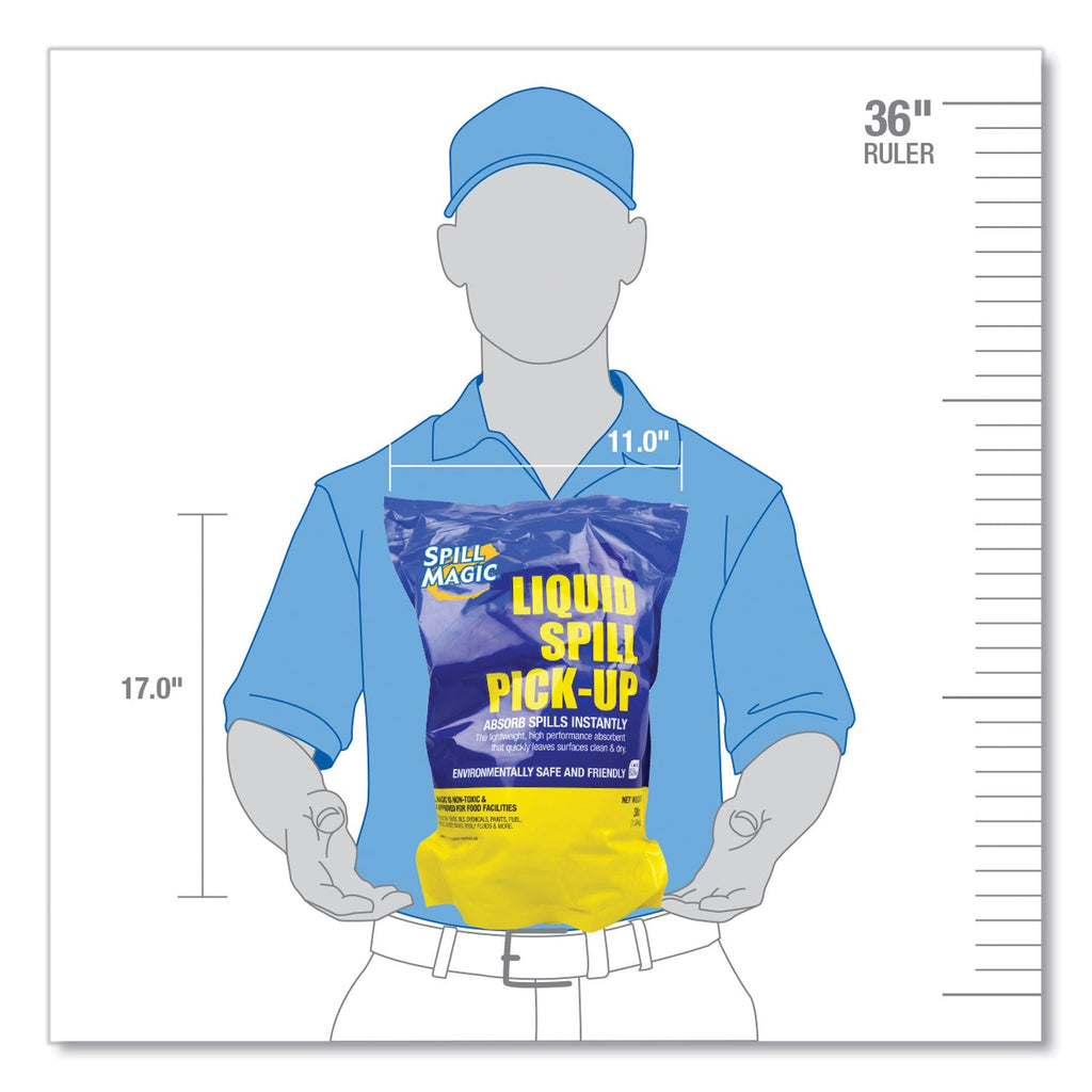 Spill Magic Sorbent, 4 qt, 3 lb Bag