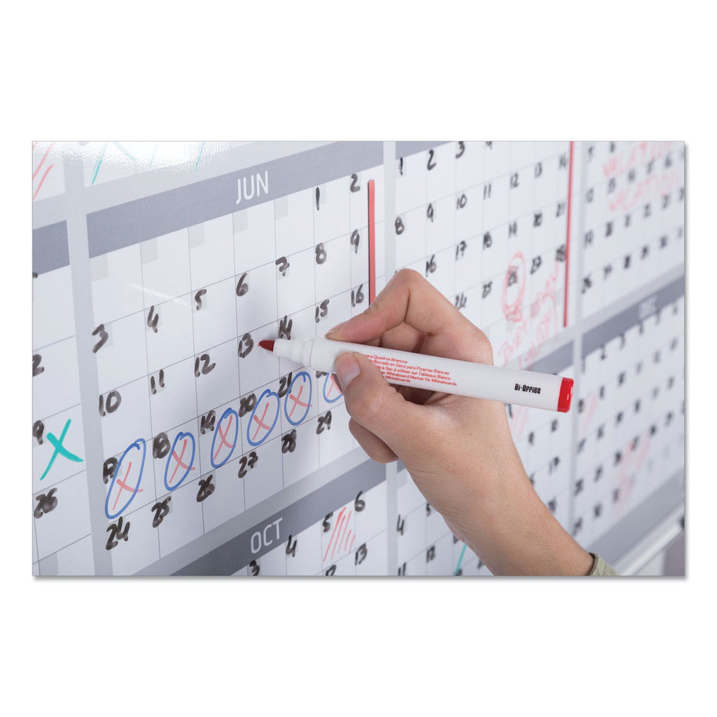 MasterVision 12 Month Year Planner, 36x24, Aluminum Frame