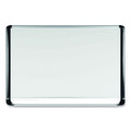 MasterVision Lacquered steel magnetic dry erase board, 36 x 48, Silver/Black