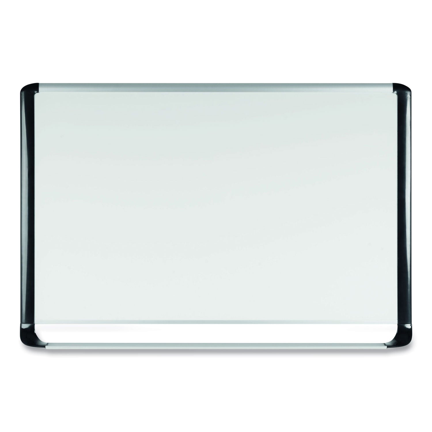 MasterVision Lacquered steel magnetic dry erase board, 36 x 48, Silver/Black