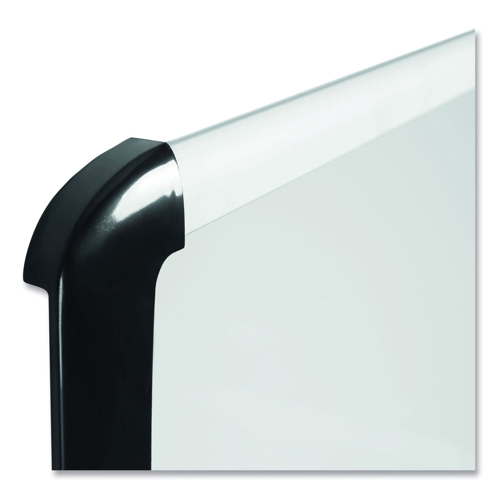 MasterVision Lacquered steel magnetic dry erase board, 36 x 48, Silver/Black