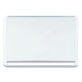 MasterVision Lacquered steel magnetic dry erase board, 48 x 96, Silver/White
