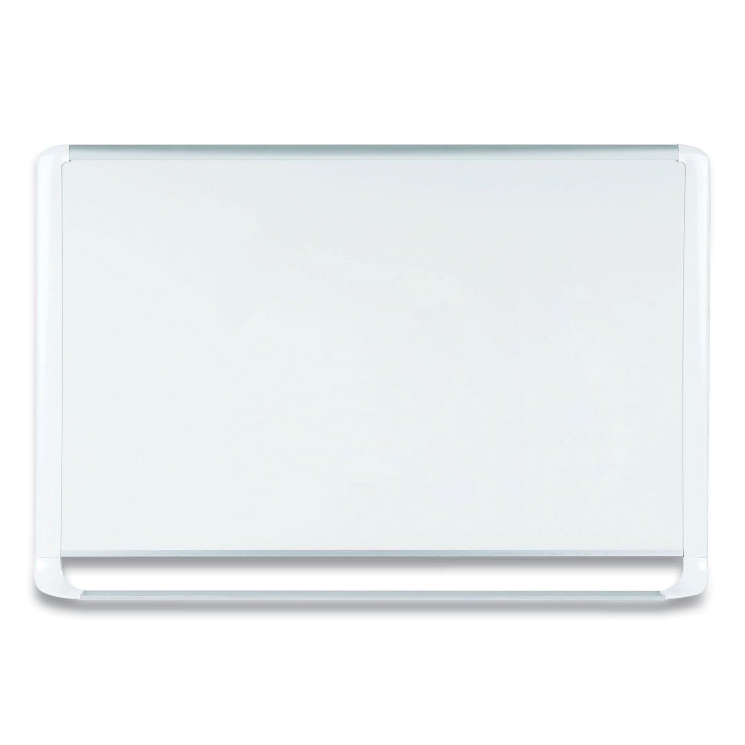 MasterVision Lacquered steel magnetic dry erase board, 48 x 96, Silver/White