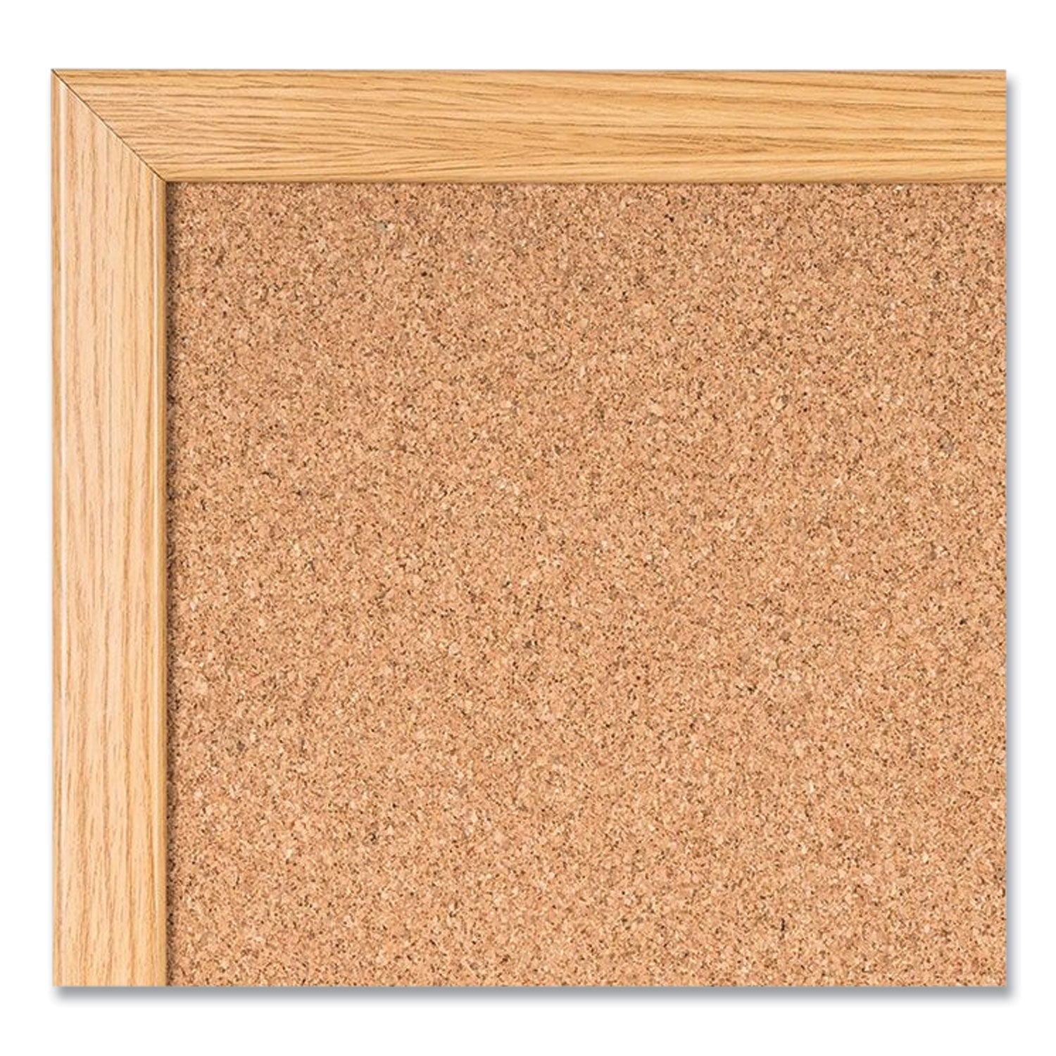 MasterVision Value Cork Bulletin Board with Oak Frame, 36 x 48, Natural