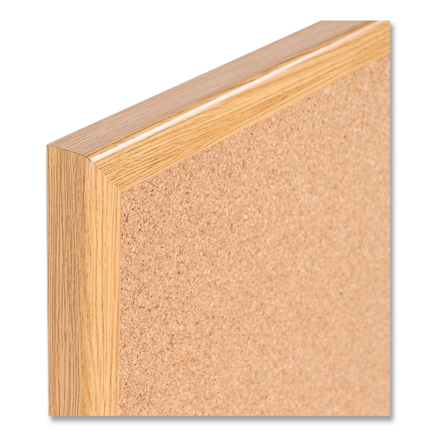 MasterVision Value Cork Bulletin Board with Oak Frame, 36 x 48, Natural