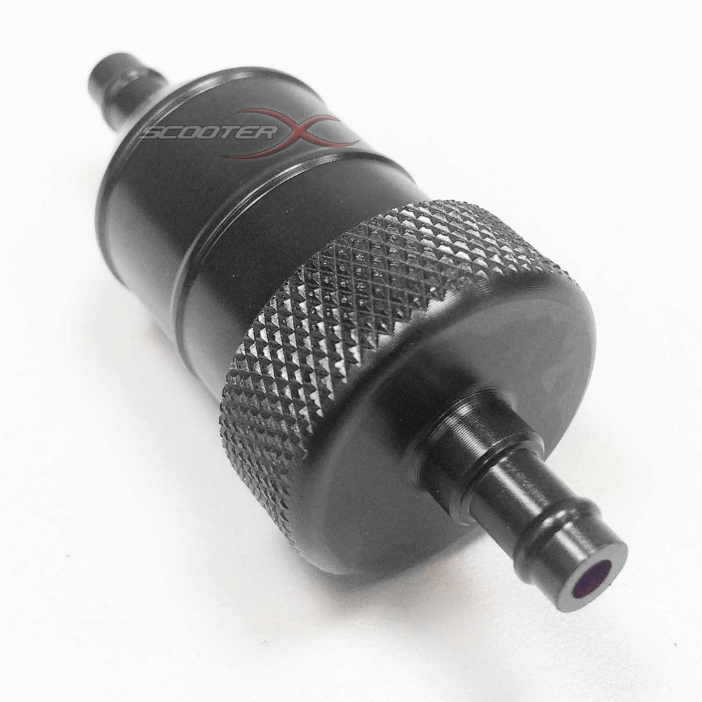 Aluminum Inline Fuel Filter 1/4" Flanges