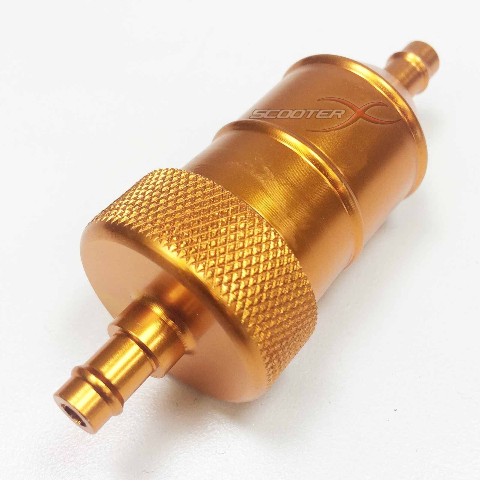 Aluminum Inline Fuel Filter 1/4" Flanges