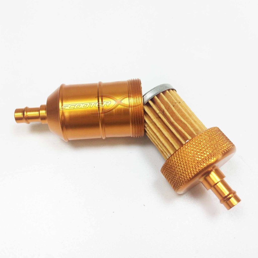 Aluminum Inline Fuel Filter 1/4" Flanges