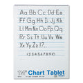 Pacon Chart Tablets, Presentation Format (1.5" Rule), 24 x 32, White, 25 Sheets