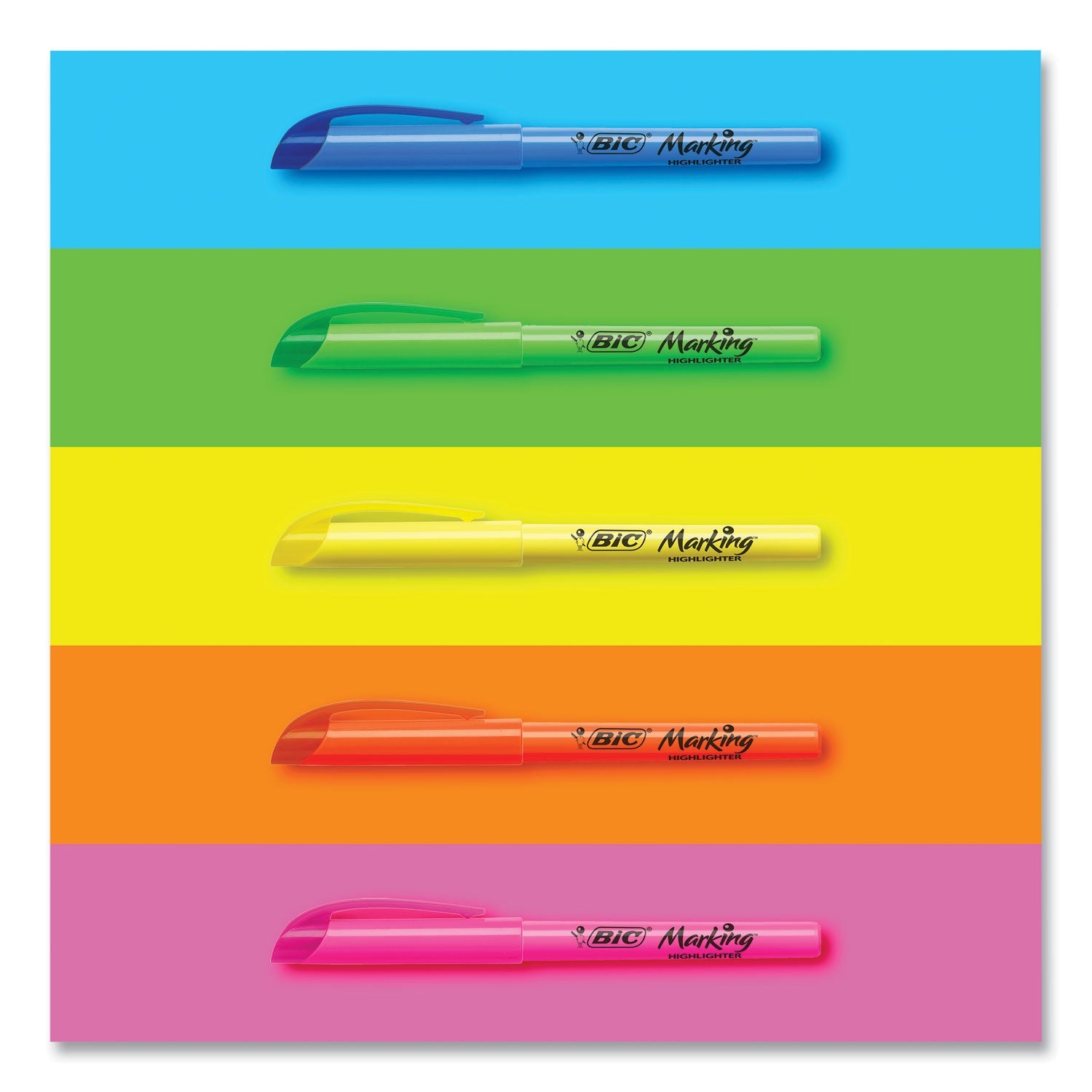 BIC Brite Liner Highlighter Xtra Value Pack, Yellow Ink, Chisel Tip, Yellow/Black Barrel, 200/Carton