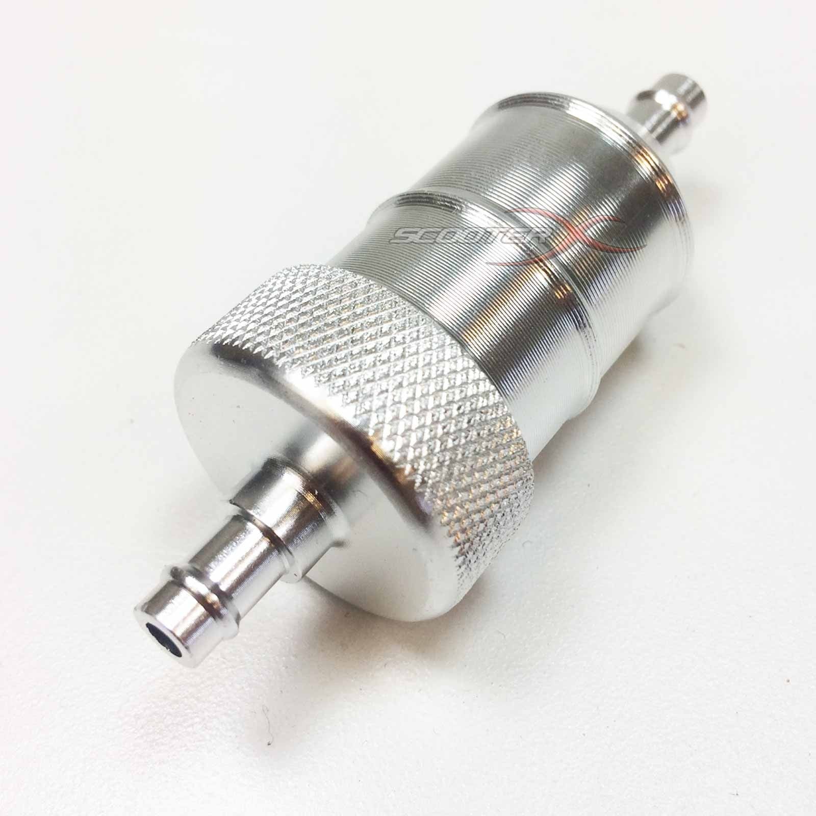 Aluminum Inline Fuel Filter 1/4" Flanges