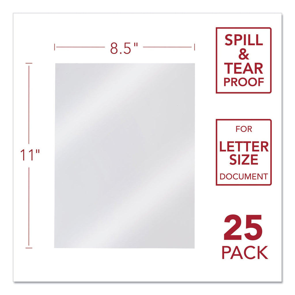GBC Design View Poly Presentation Covers for Binding Systems, Frost, 11 x 8.5, Unpunched, 25/Pack