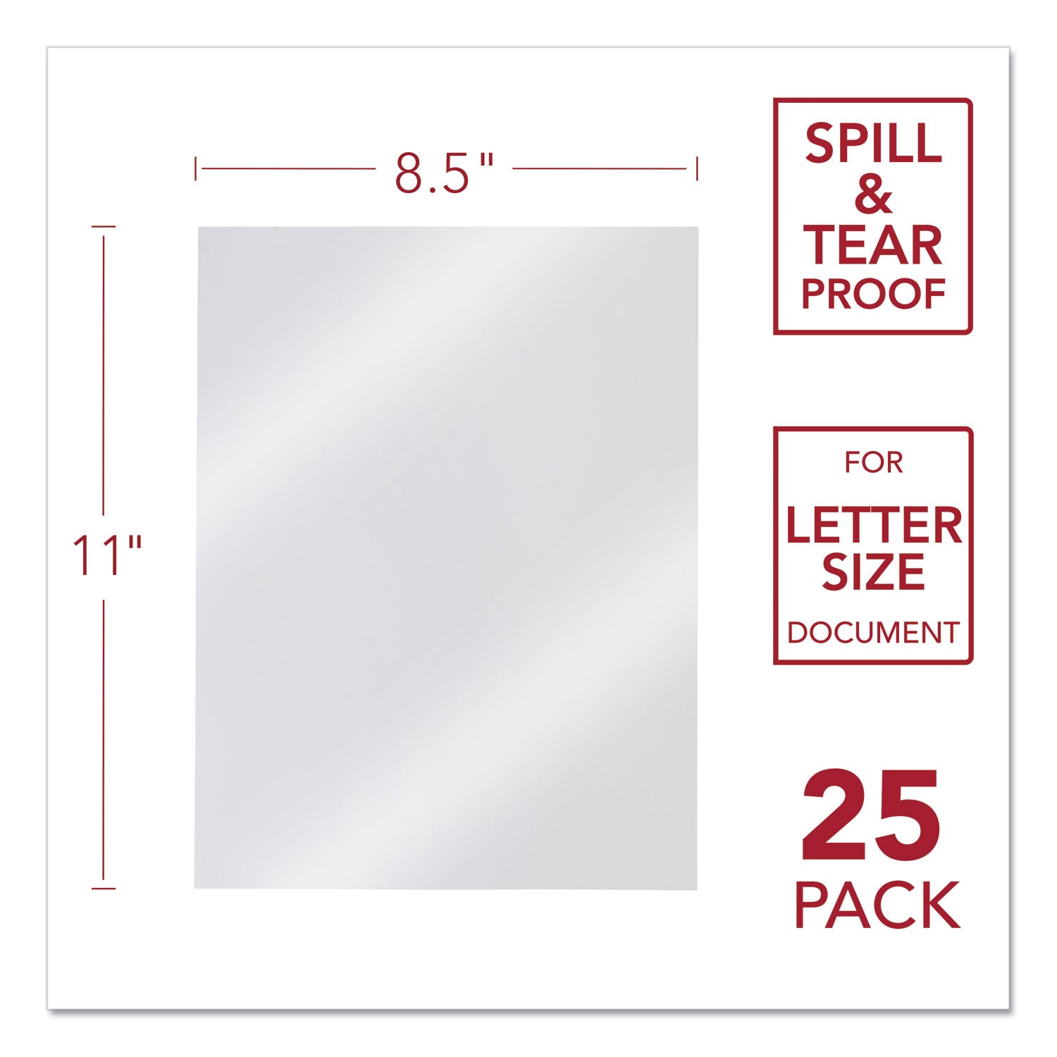GBC Design View Poly Presentation Covers for Binding Systems, Frost, 11 x 8.5, Unpunched, 25/Pack