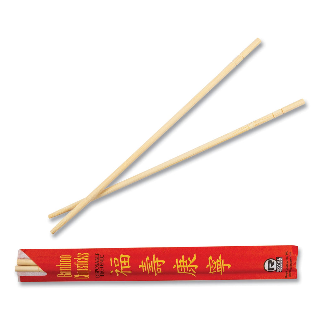 AmerCareRoyal ChoPolystyreneticks, Bamboo, 9", Natural, 1000/Carton