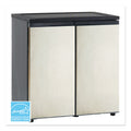 Avanti 5.5 CF Side by Side Refrigerator/Freezer, Black/Stainless Steel