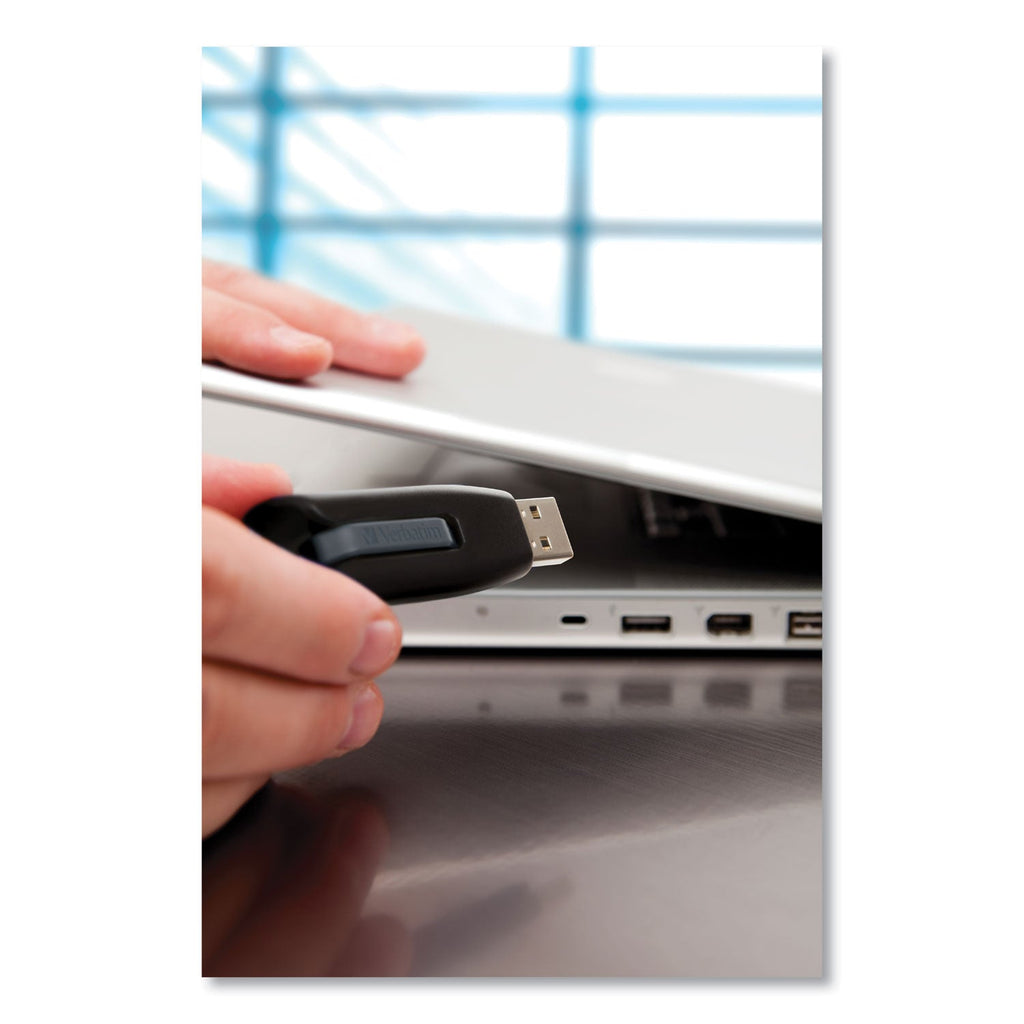 Verbatim Store 'n' Go V3 USB 3.0 Drive, 256 GB, Black/Gray