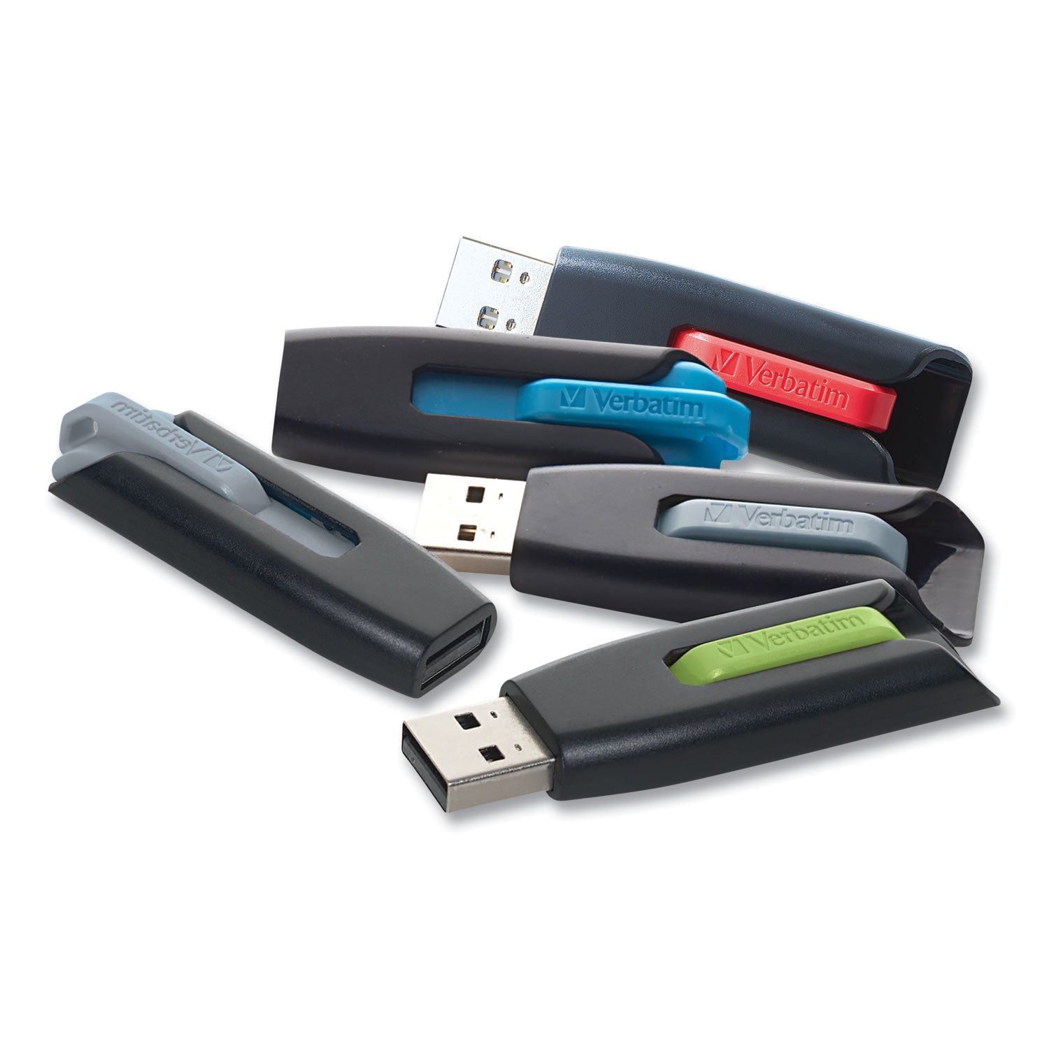 Verbatim Store 'n' Go V3 USB 3.0 Drive, 64 GB, Black/Gray