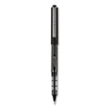uniball VISION Roller Ball Pen, Stick, Bold 1 mm, Black Ink, Black Barrel, Dozen