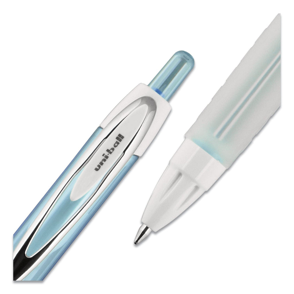 uniball Signo 207 Gel Pen, Retractable, Medium 0.7 mm, Assorted Ink and Barrel Colors, 8/Pack