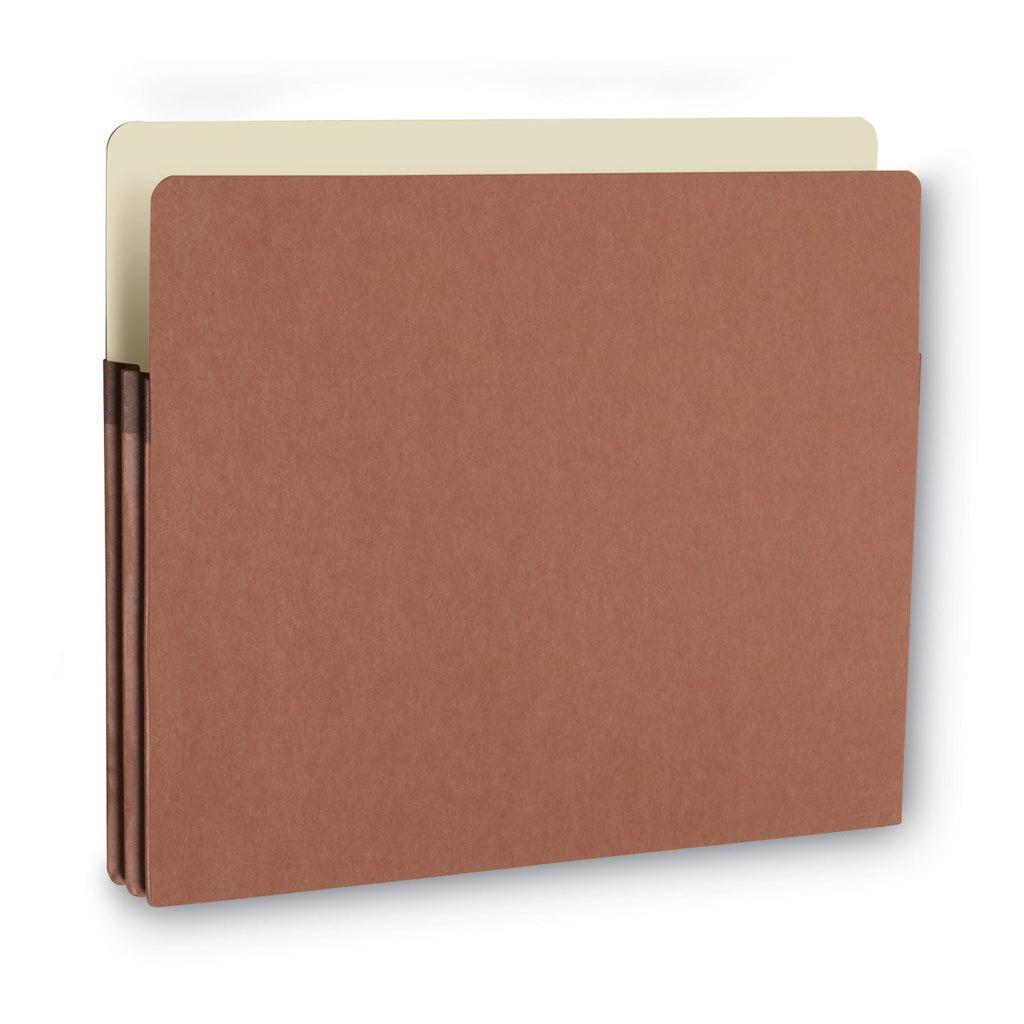 Smead Redrope Drop Front File Pockets, 1.75" Expansion, Letter Size, Redrope, 25/Box