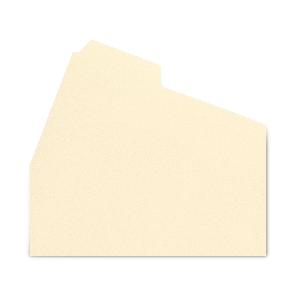 Smead Stackable Folder Dividers with Fasteners, 1/5-Cut End Tab, Letter Size, Manila, 50/Pack