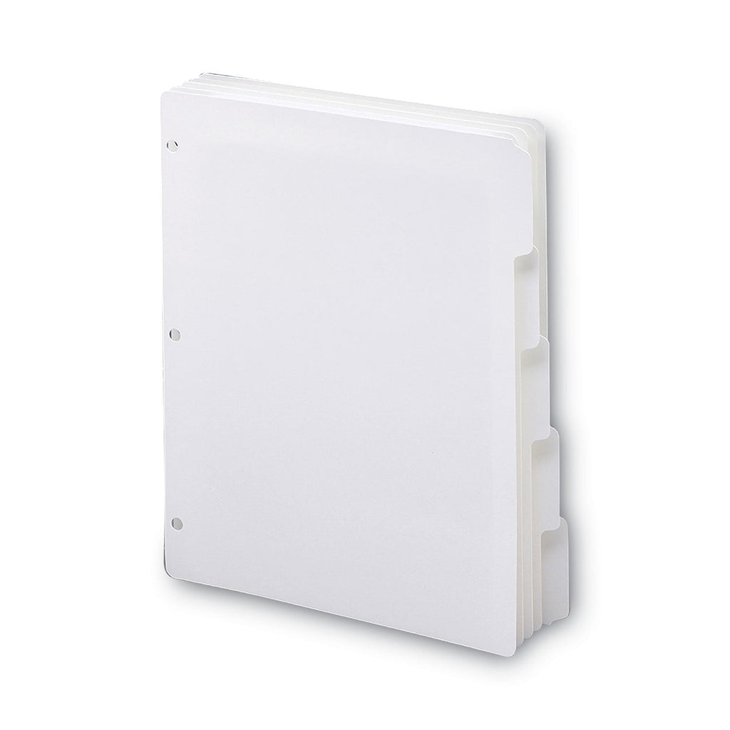 Smead Three-Ring Binder Index Divider, 5-Tab, 11 x 8.5, White, 20 Sets