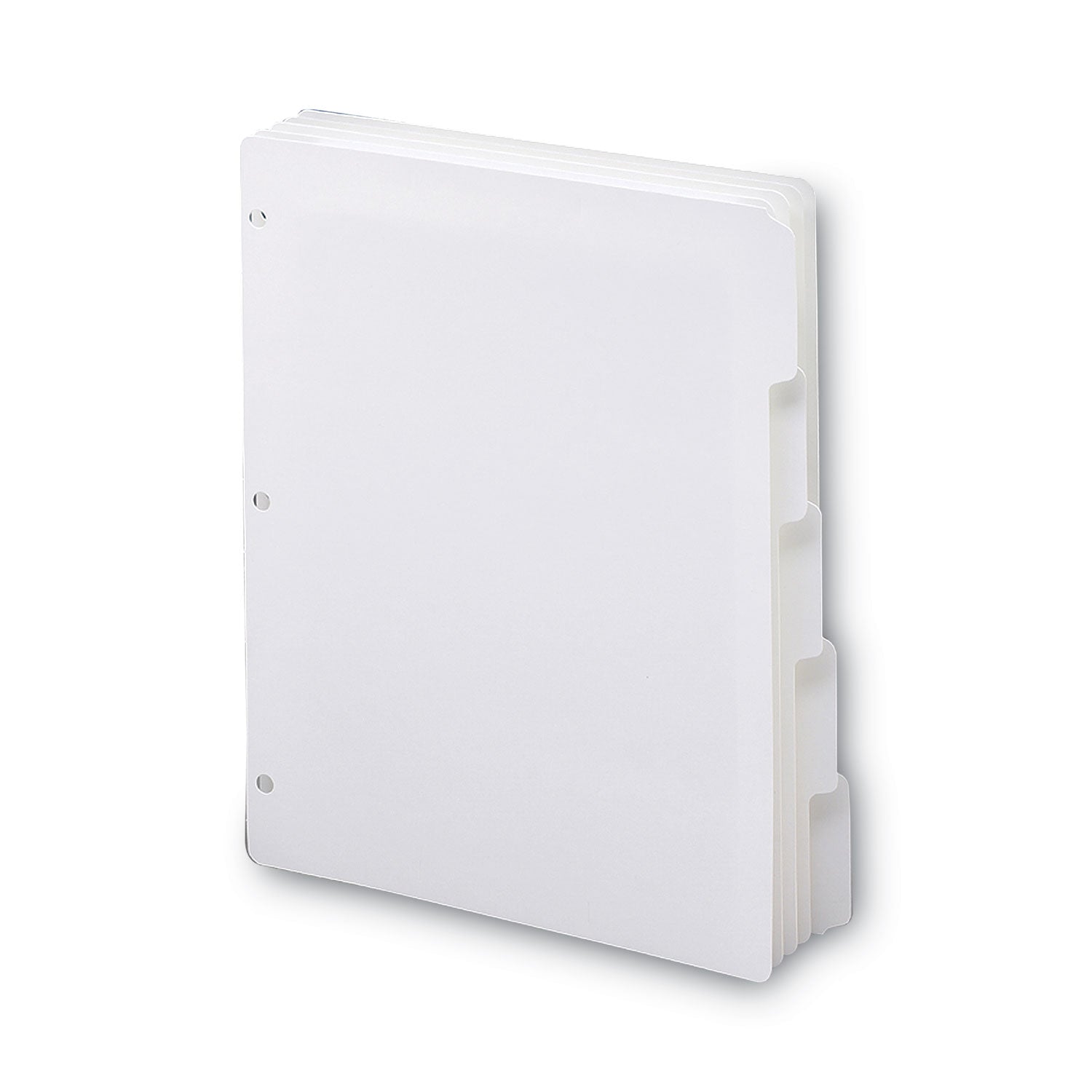 Smead Three-Ring Binder Index Divider, 5-Tab, 11 x 8.5, White, 20 Sets