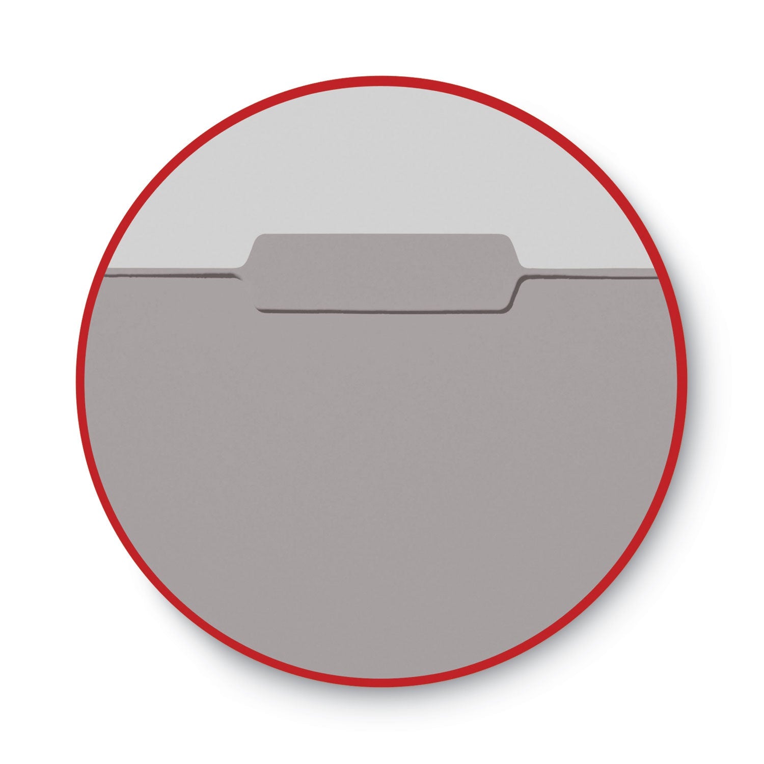 Smead Interior File Folders, 1/3-Cut Tabs: Assorted, Letter Size, 0.75" Expansion, Gray, 100/Box