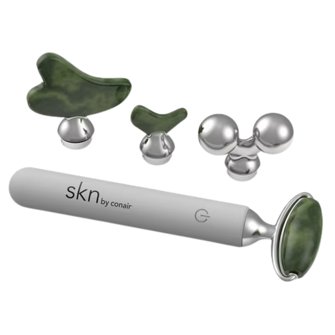 skn by conair Jade Vibe Vibrating Facial Roller Kit