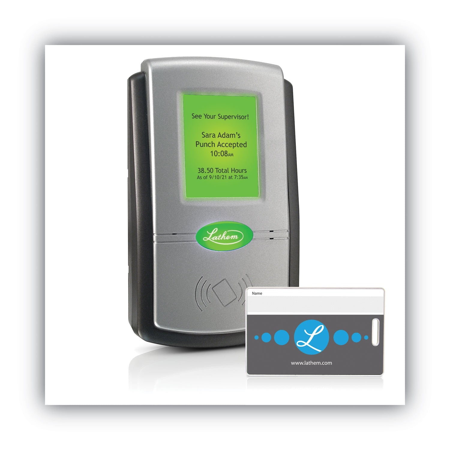 Lathem PC700 Online WiFi TouchScreen Time and Attendance System, LCD Display, Gray