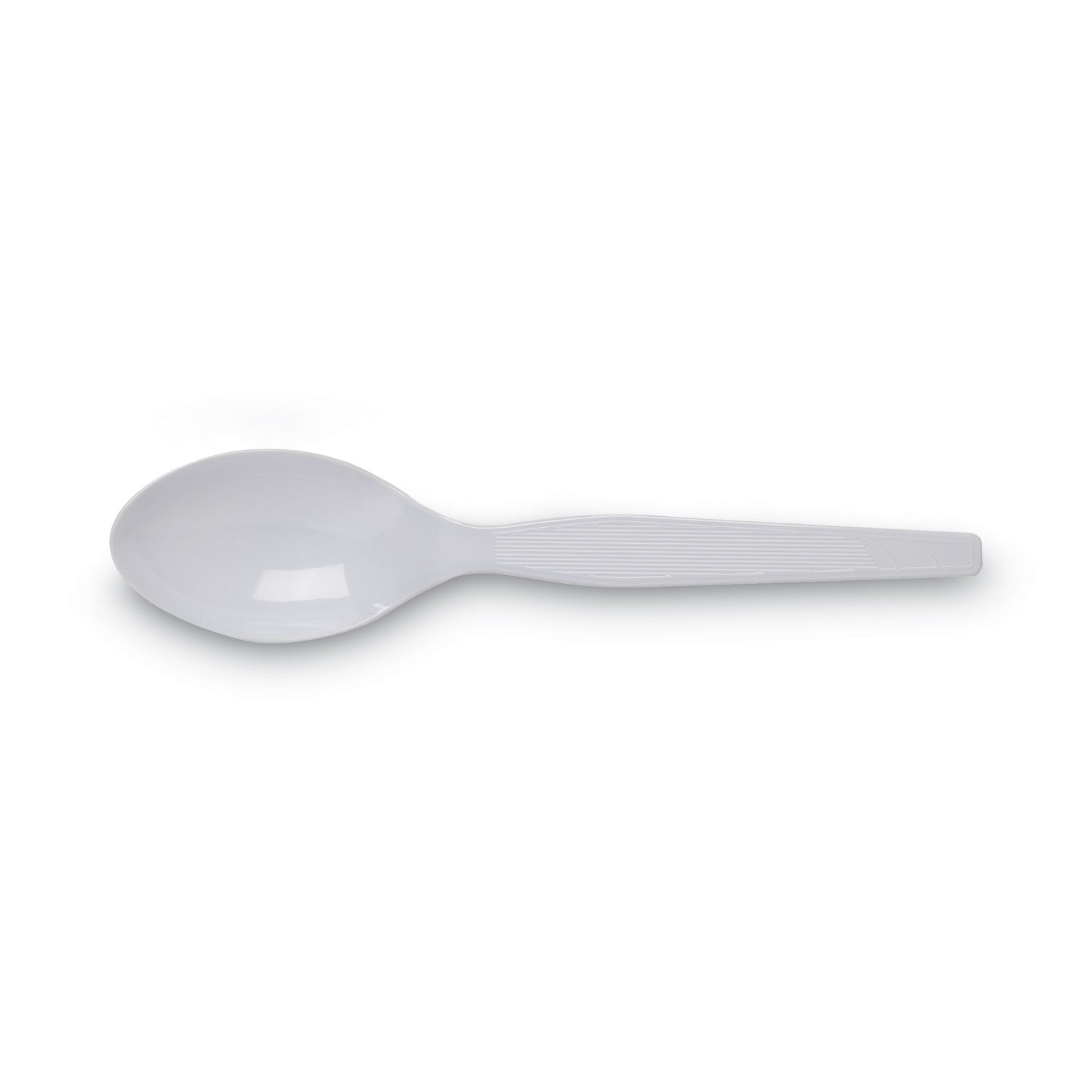 Dixie Plastic Cutlery, Heavy Mediumweight Teaspoons, White, 100/Box