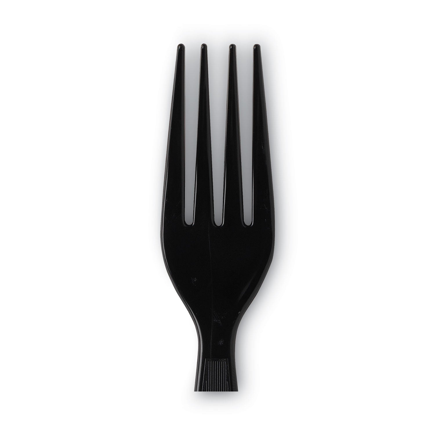 Dixie Individually Wrapped Heavyweight Forks, Polystyrene, Black, 1,000/Carton
