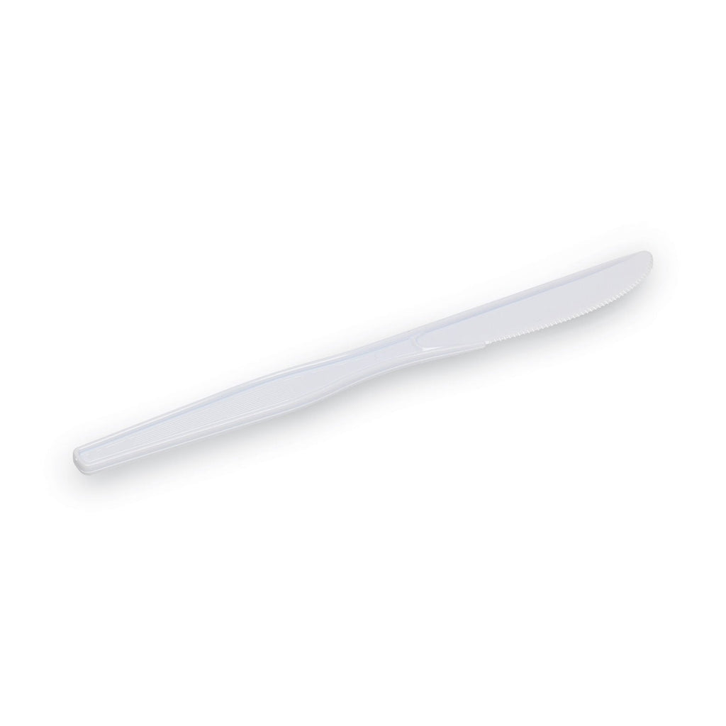 Dixie Plastic Cutlery, Heavy Mediumweight Knife, 1,000/Carton