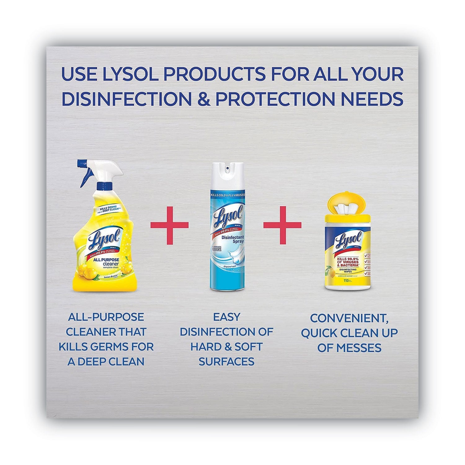 LYSOL Ready-to-Use All-Purpose Cleaner, Lemon Breeze, 32 oz Spray Bottle
