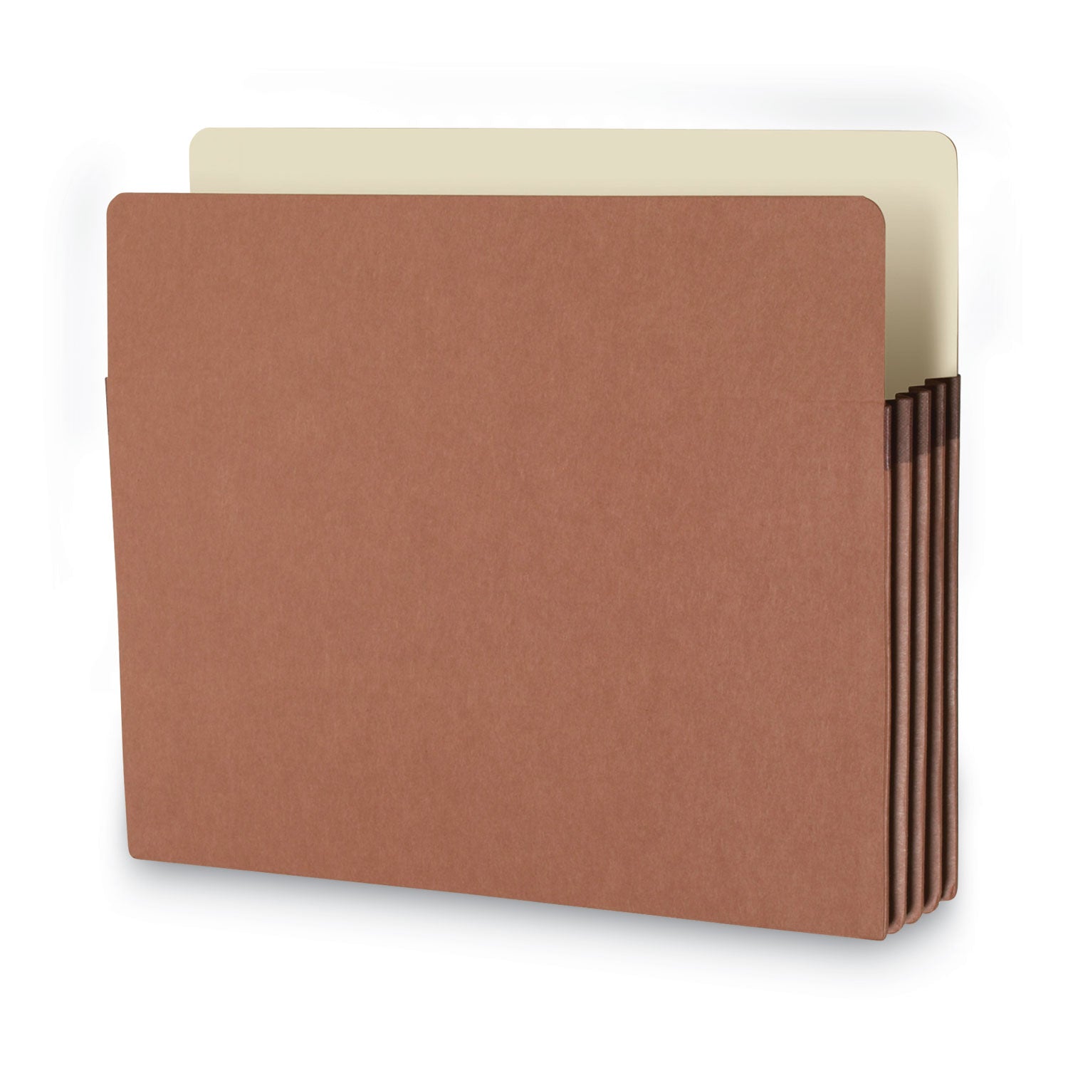 Smead Recycled Top Tab File Pockets, 3.5" Expansion, Letter Size, Redrope, 25/Box