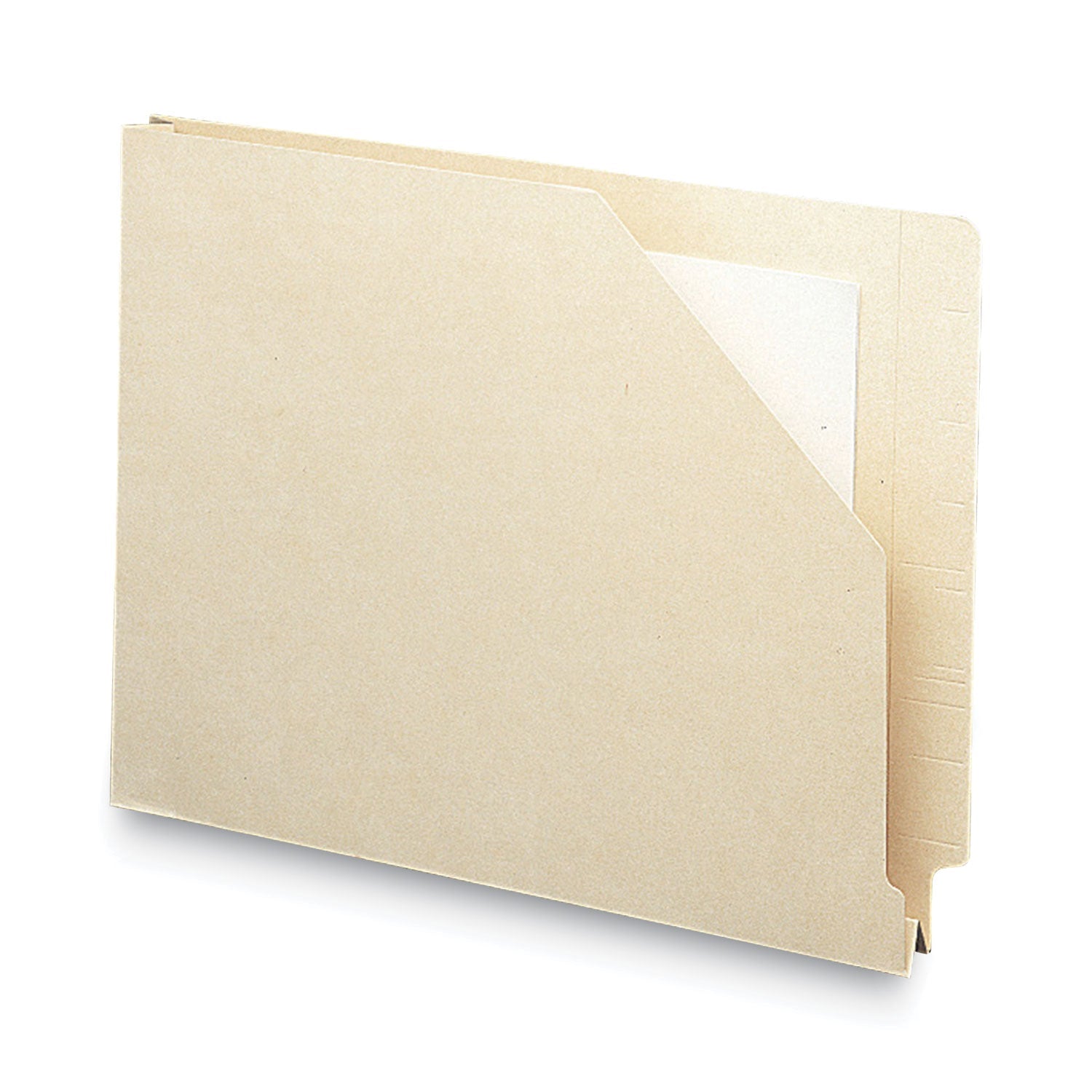 Smead End Tab Jackets with Reinforced Tabs, Straight Tab, Letter Size, 14-pt Manila, 50/Box