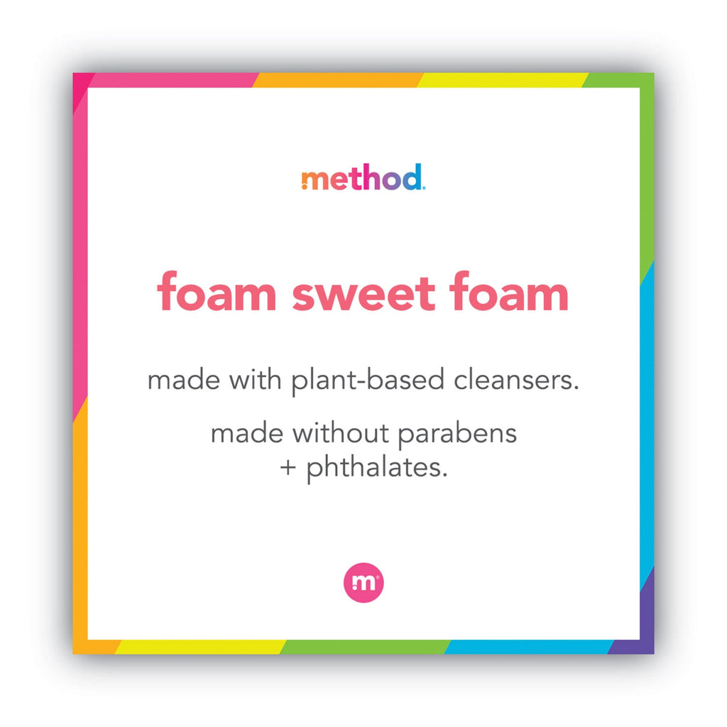Method Foaming Hand Wash, Waterfall, 10 oz Pump Bottle, 6/Carton
