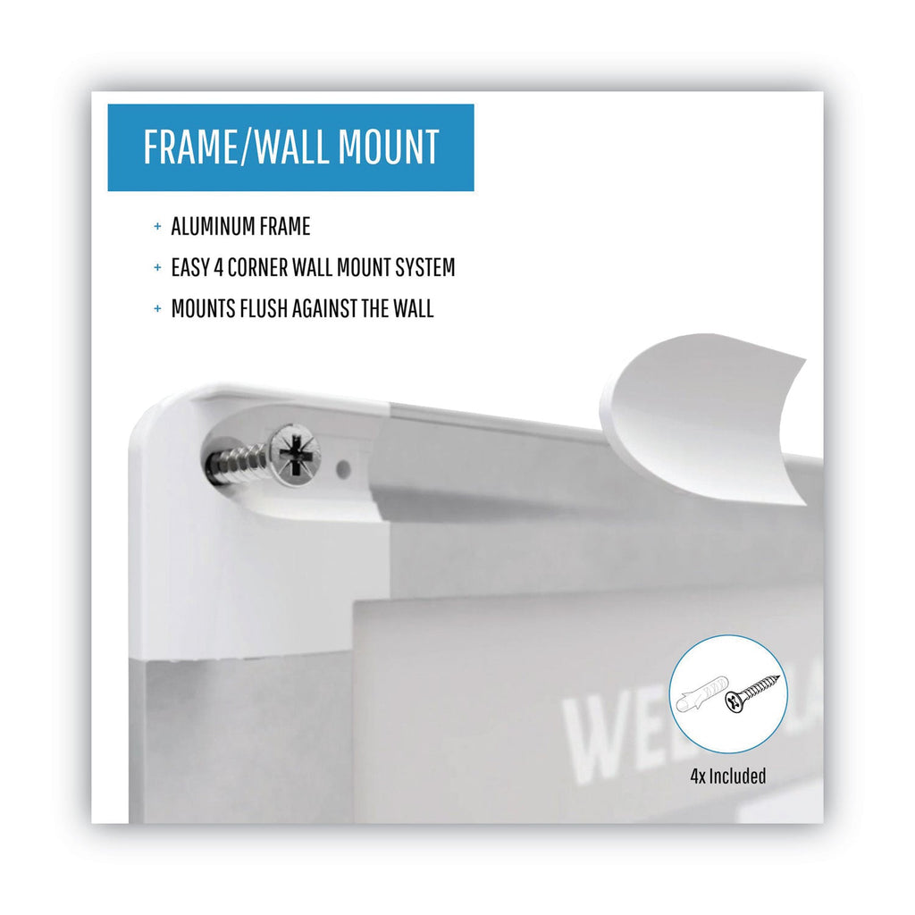 MasterVision Weekly Planner, 36x24, Aluminum Frame