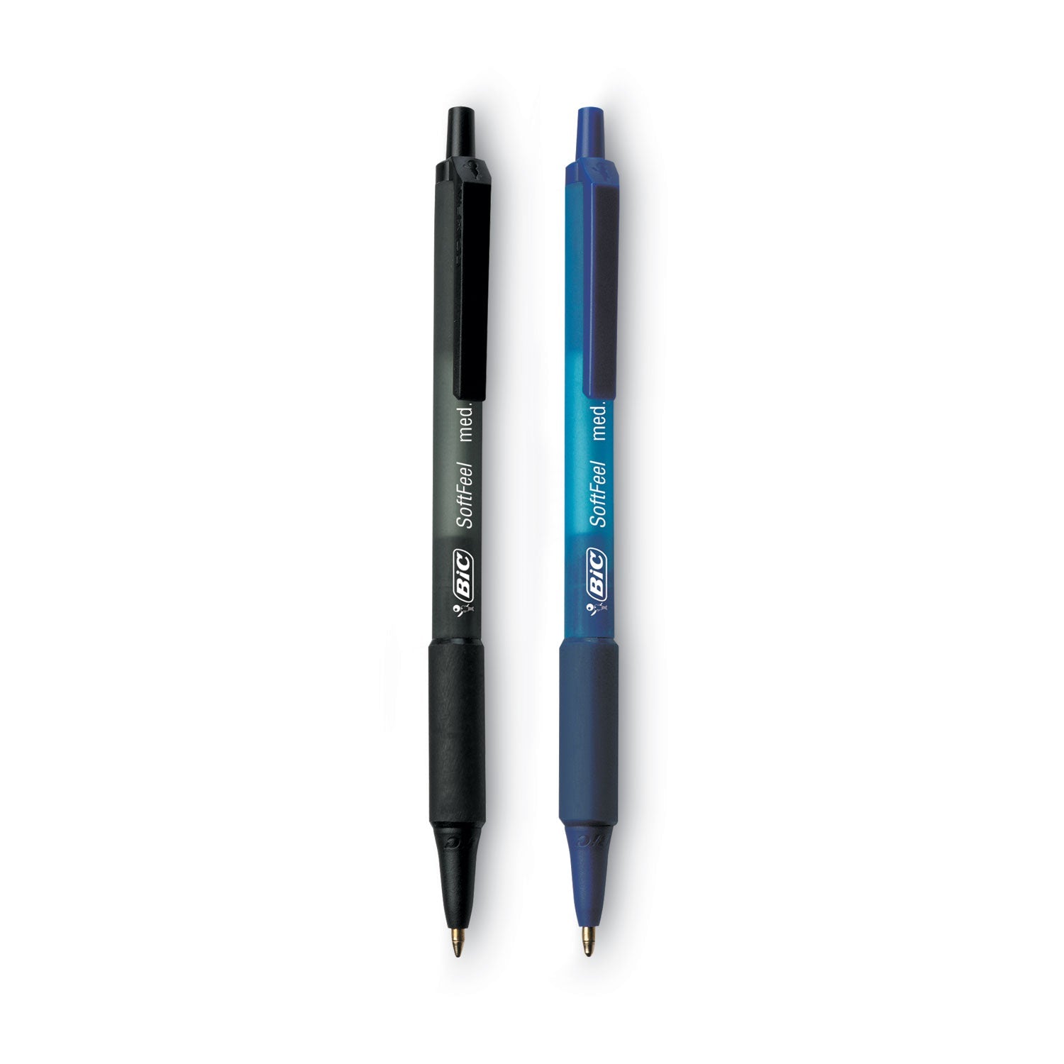 BIC Soft Feel Ballpoint Pen Value Pack, Retractable, Medium 1 mm, Assorted Ink and Barrel Colors, 36/Pack