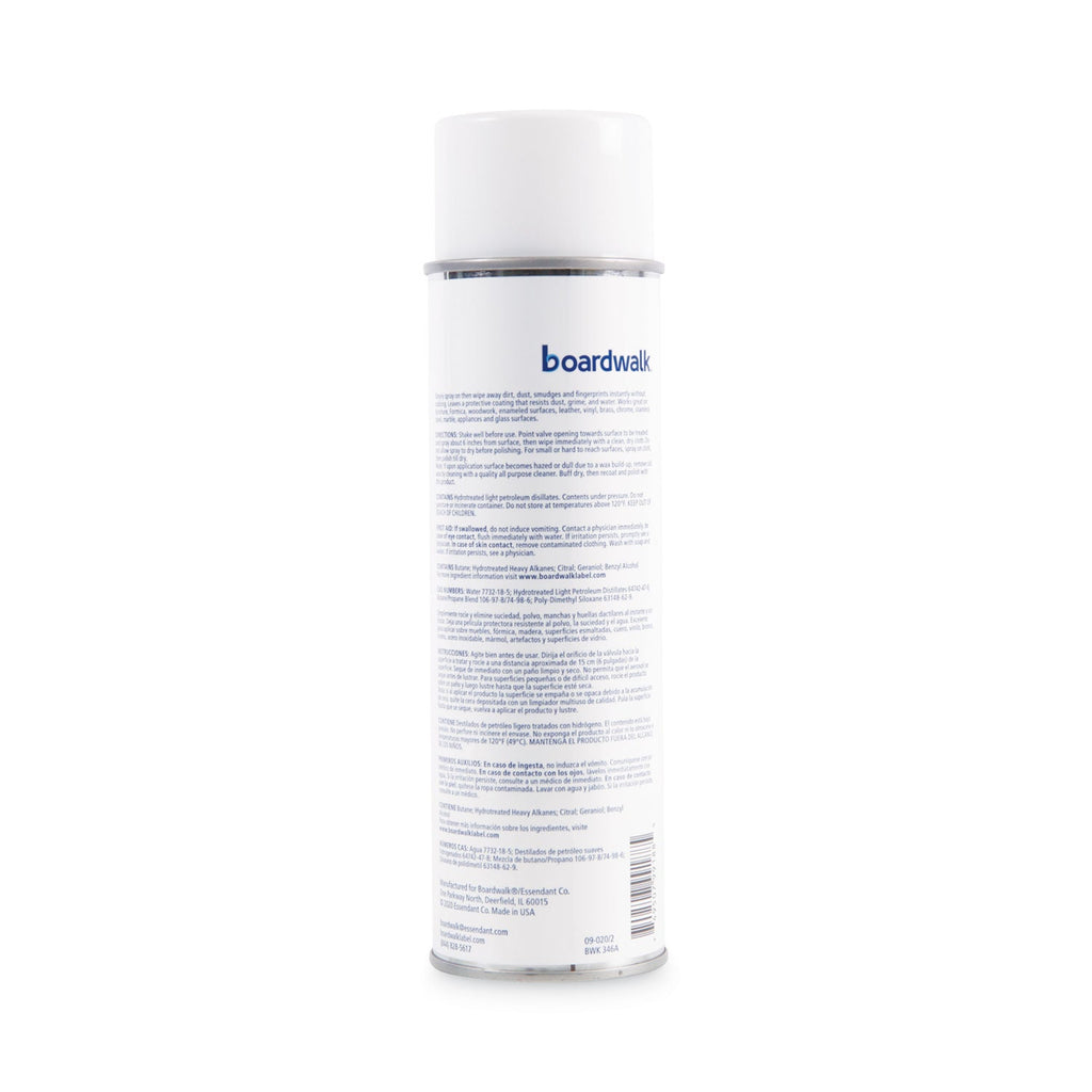 Boardwalk Furniture Polish, Lemon, 19 oz Aerosol Spray